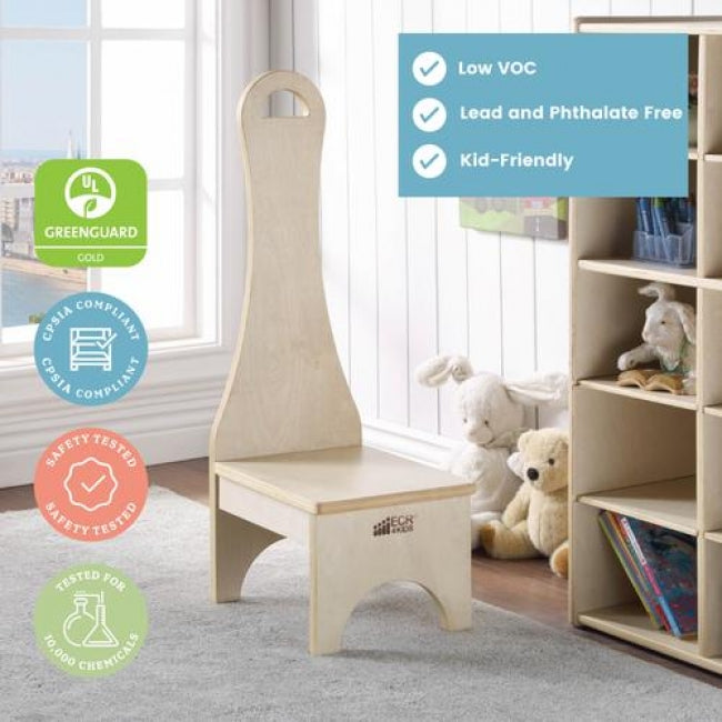 Stepstool with Long Handle - Natural