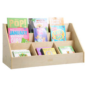 5-Compartment Easy to Reach Book Display - Natural