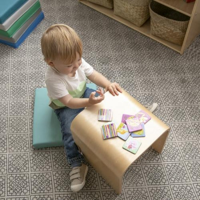 Bentwood Multipurpose Cube Chair - Natural/White