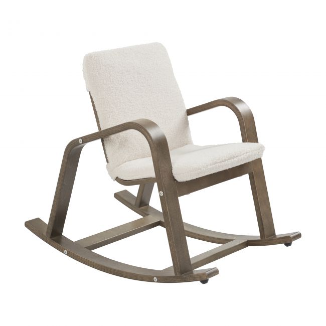 Bentwood Kid's Rocking Chair with Cushion - Grey Wash