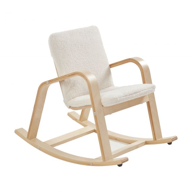 Bentwood Kid's Rocking Chair with Cushion - Natural