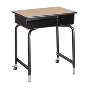 Mobile Open Front Desk - Oak