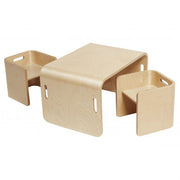 Premium Bentwood Multipurpose Table and Chair Set - Natural
