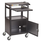 AV Presentation Cart Stand with Storage Box