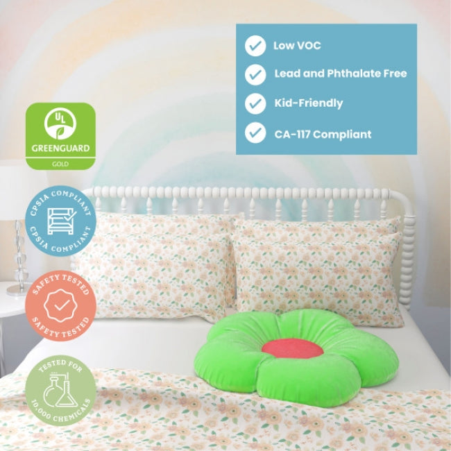SoftZone Flower Floor Pillow - Bright Green