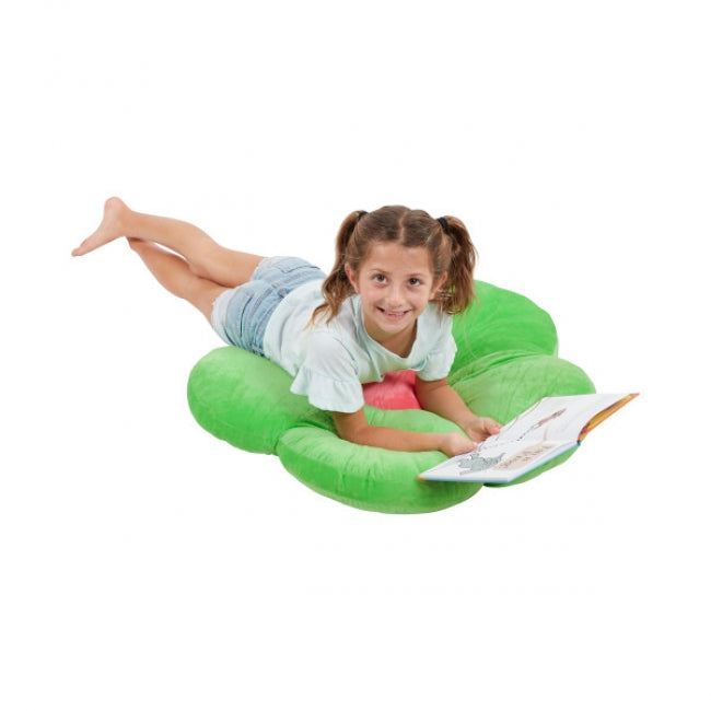 SoftZone Flower Floor Pillow - Bright Green