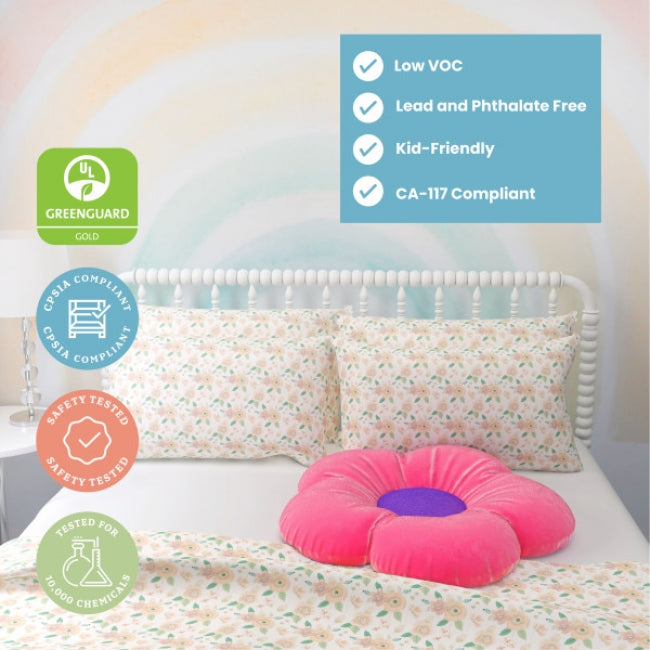 SoftZone Flower Floor Pillow - Bright Pink