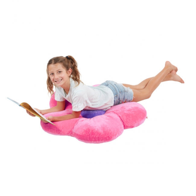 SoftZone Flower Floor Pillow - Bright Pink