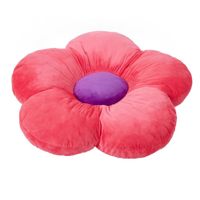 SoftZone Flower Floor Pillow - Bright Pink