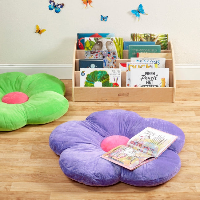 SoftZone Flower Floor Pillow - Bright Purple