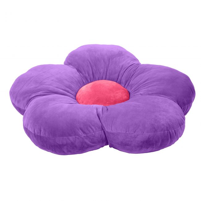 SoftZone Flower Floor Pillow - Bright Purple