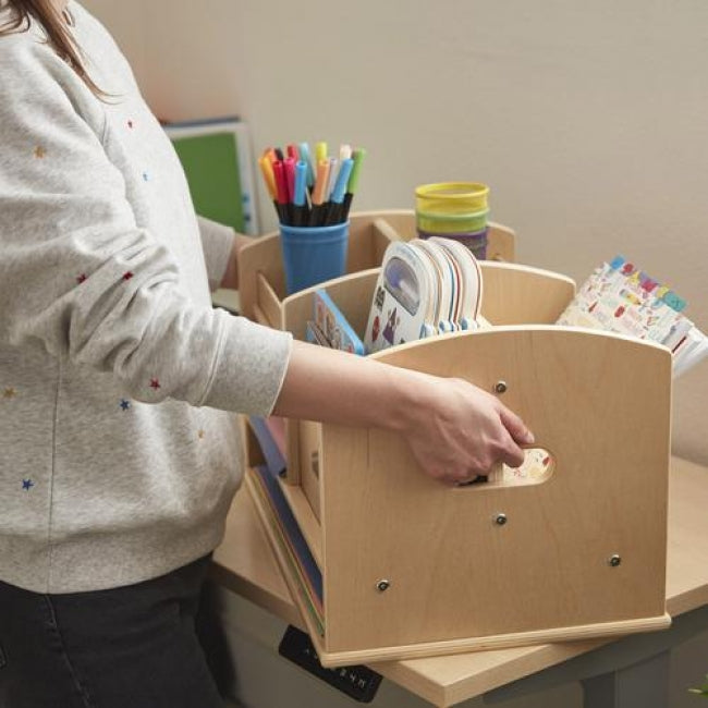 Tabletop Supplies Storage Center - Natural
