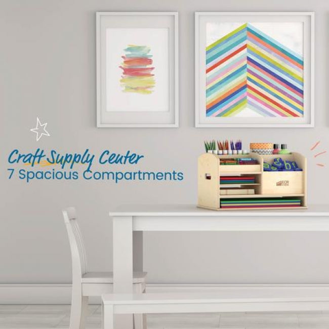 Tabletop Supplies Storage Center - Natural