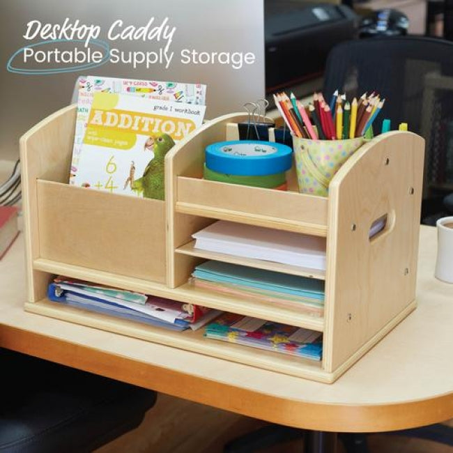 Tabletop Supplies Storage Center - Natural