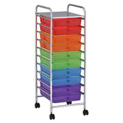 10-Drawer Rolling Storage Cart - Assorted