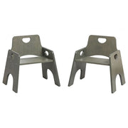 Stackable Wooden Toddler Chair 10in 2-Pack - Grey Wash
