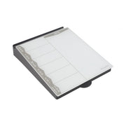 MessageStor Glass Board Memo Station Weekly Calendar - Grey