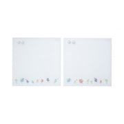 MessageStor 17.5in x 17.5in Glass Board and 4 Magnets Set 2-Pack - Birds