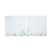 MessageStor 17.5in x 17.5in Glass Board and 4 Magnets Set 2-Pack - Botanical