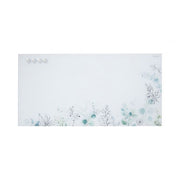 MessageStor 18in x 36in Glass Board and 4 Magnets Set - Botanical