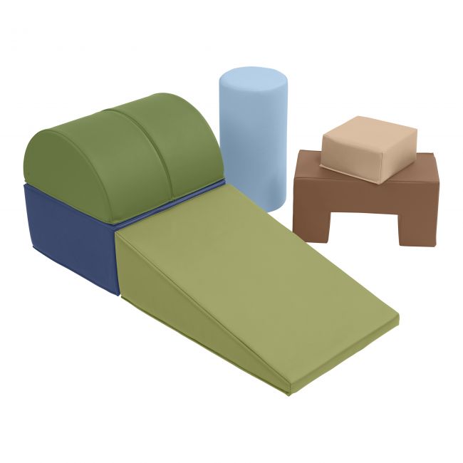 SoftZone Crawl and Climb Playtime, 6-Piece - Earthtone