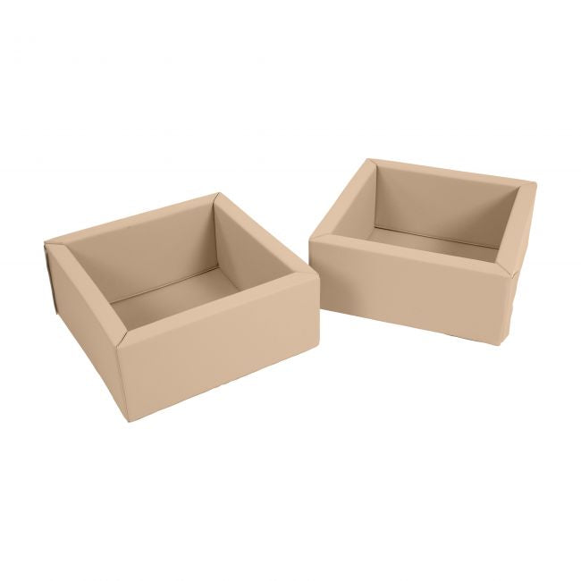 SoftZone Play Patch Toy Bins, 2-Pack - Sand