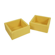SoftZone Play Patch Toy Bins, 2-Pack - Yellow