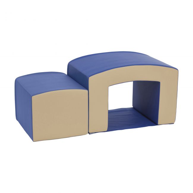 SoftZone Junior Mix n' Match Tunnel and Bump 2-Piece - Blue