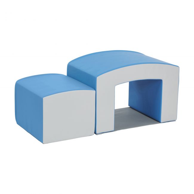 SoftZone Junior Mix n' Match Tunnel and Bump 2-Piece - French Blue