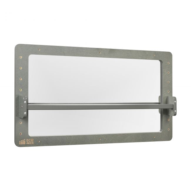 Wall-Mounted Coordination Mirror - Grey Wash