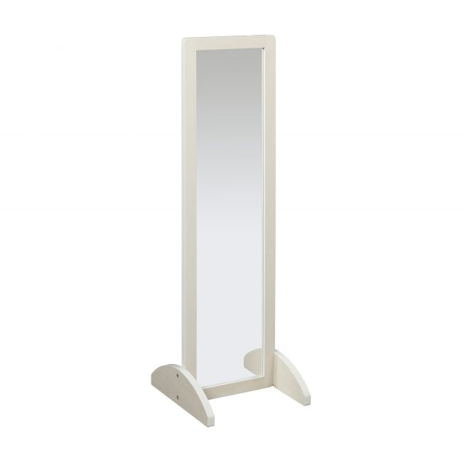 Single-Sided Bi-Directional Mirror - 46in H - White Wash