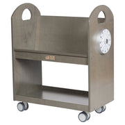 Mobile Book Cart with Countdown Timer - Grey Wash