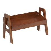 Adjustable Stacking Shelf with Full Edge - Dark Walnut