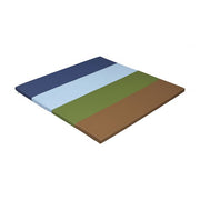 SoftZone 4-Section Rainbow Runway Activity Mat 1-Pack, Earthtone