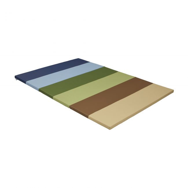 SoftZone 6-Section Rainbow Runway Activity Mat 1-Pack, Earthtone