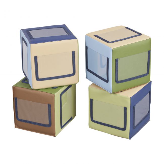 SoftZone 4pc Picture Me Soft Blocks - Earthtone