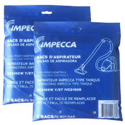 Impecca Impecca Bagged Canister Vacuum Cleaner + Two Packs of 6-Replacement Bags (IVC2155R) - Red