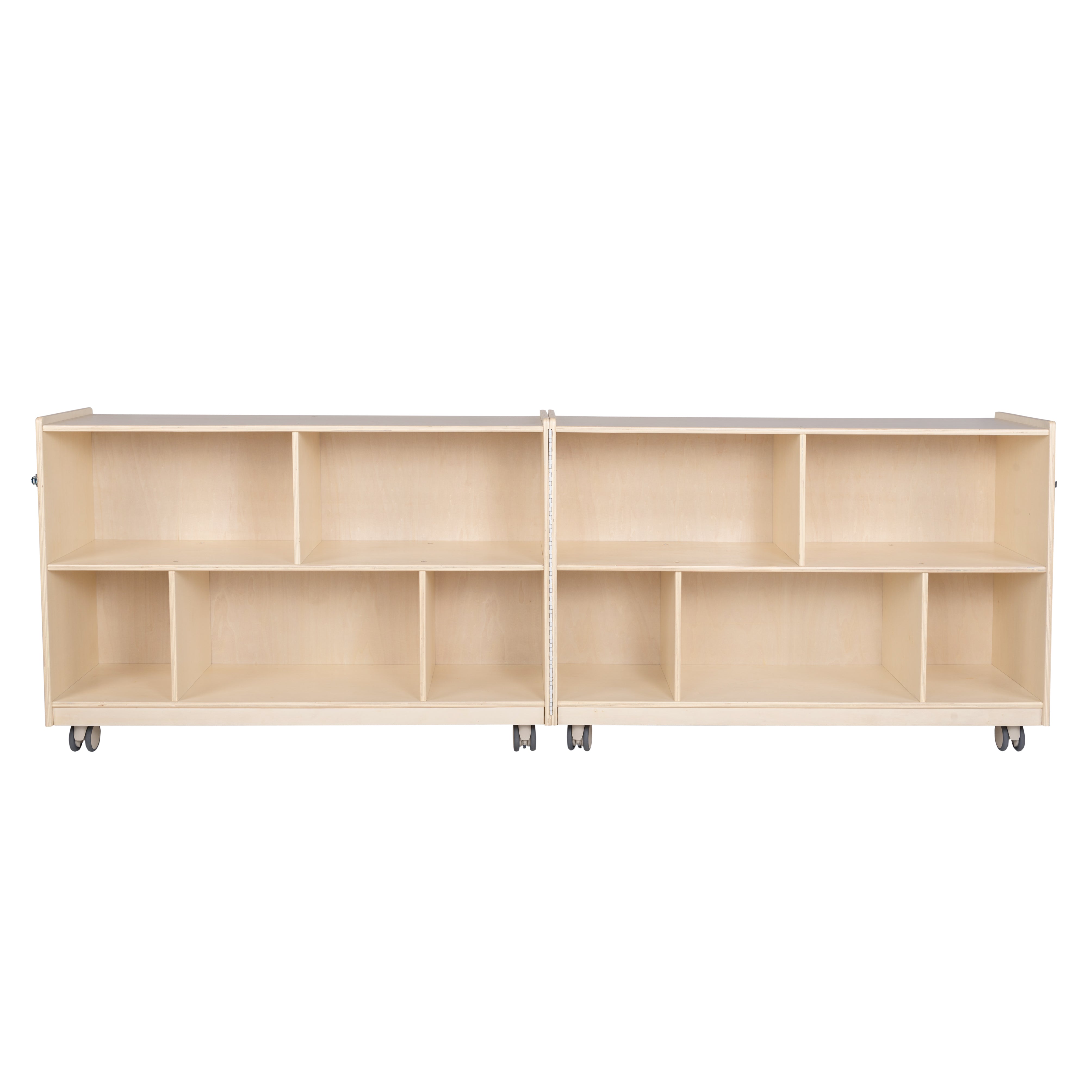Mobile 30"H 2-Shelf Fold-N-Lock Storage - Assembled