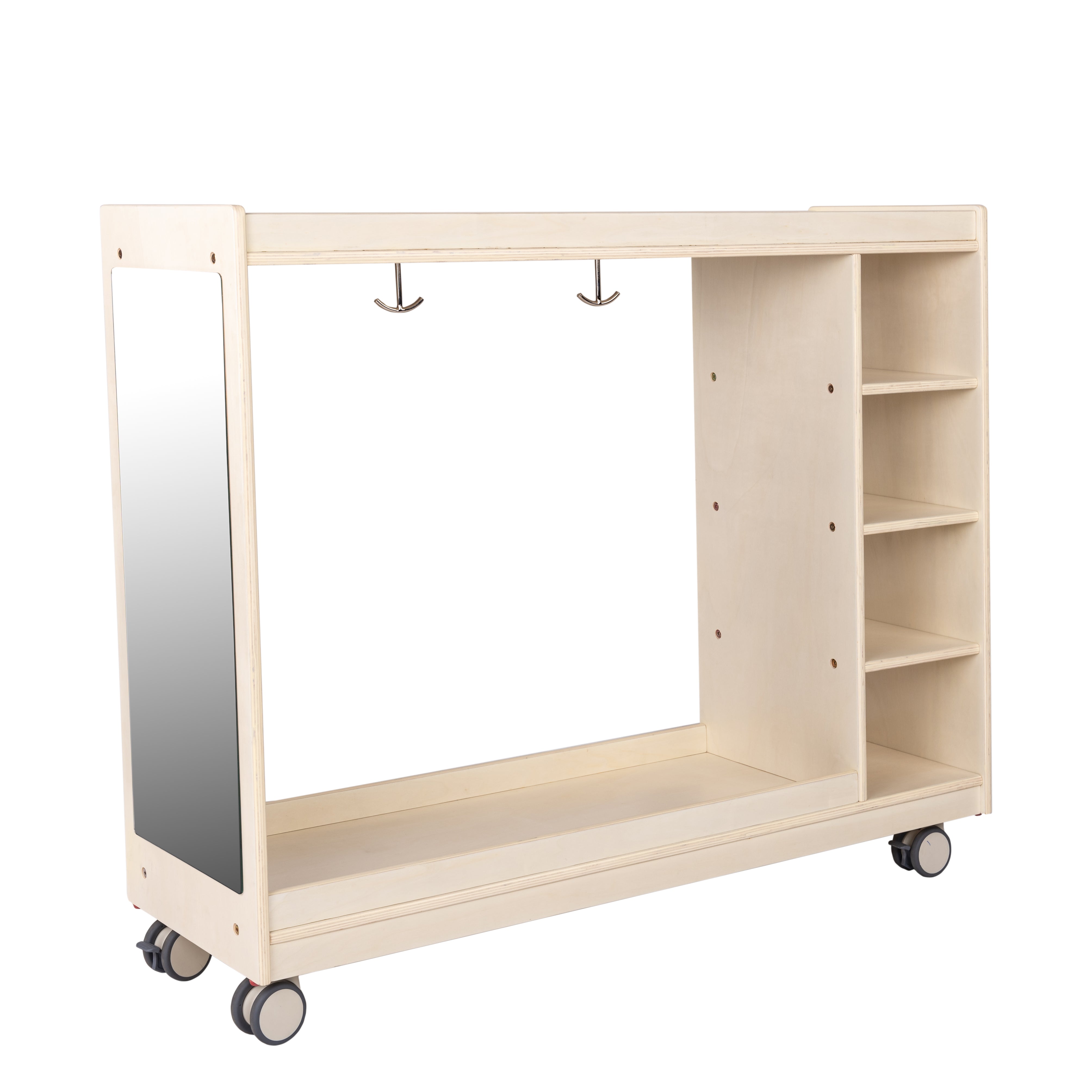 Mobile Dress Up Storage with Mirrors - RTA