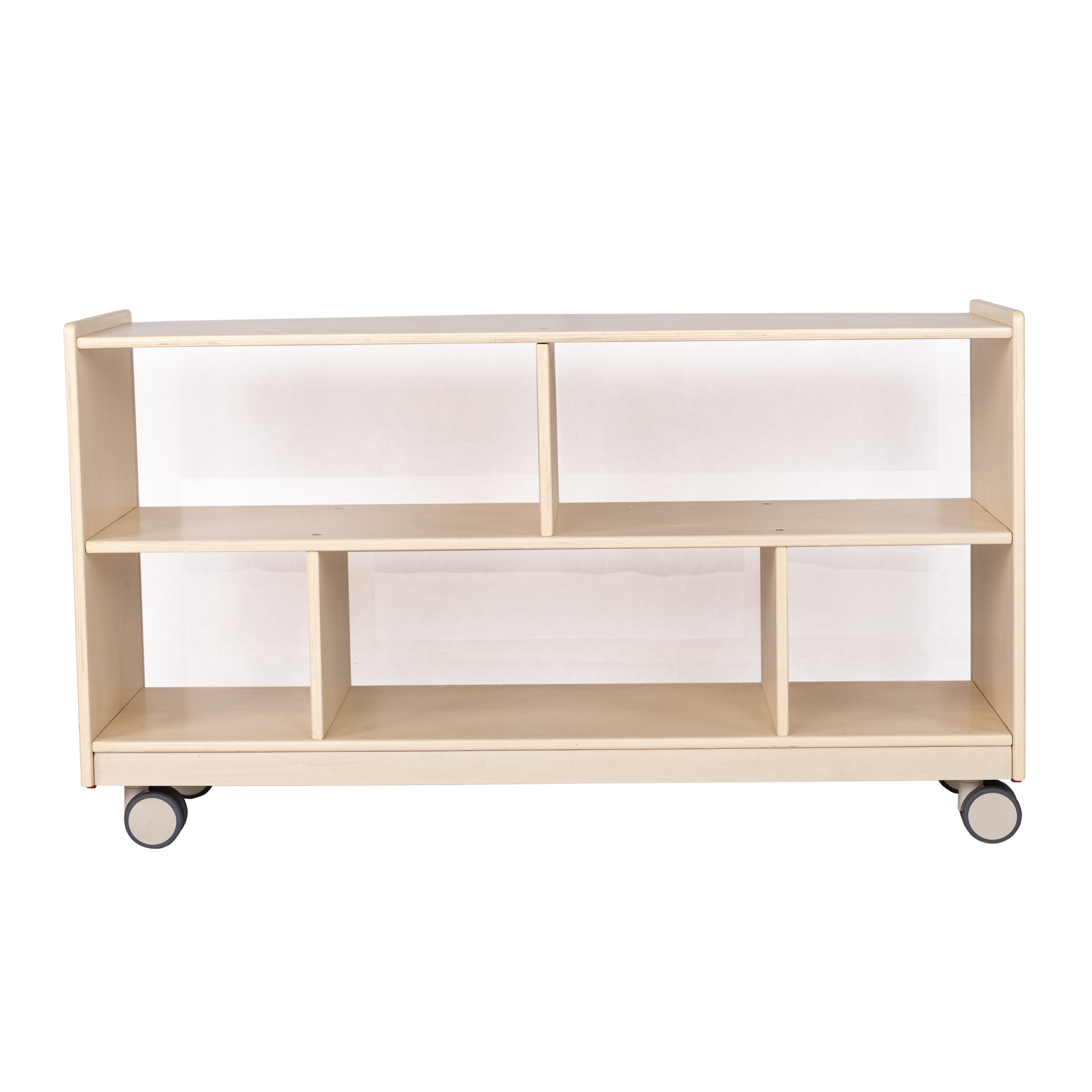 Mobile 24"H Toddler Storage with Clear Back - Assembled