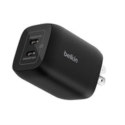 Belkin - Gaming Dual USB-C Wall Charger 65W for Nintendo Switch 2, GaN Technology, USB-PD 3.0 PPS, Dual Charging Ports - Black