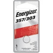 Energizer 357 1.5 Volt Button Cell Battery, Model 357/303, 1 per pack