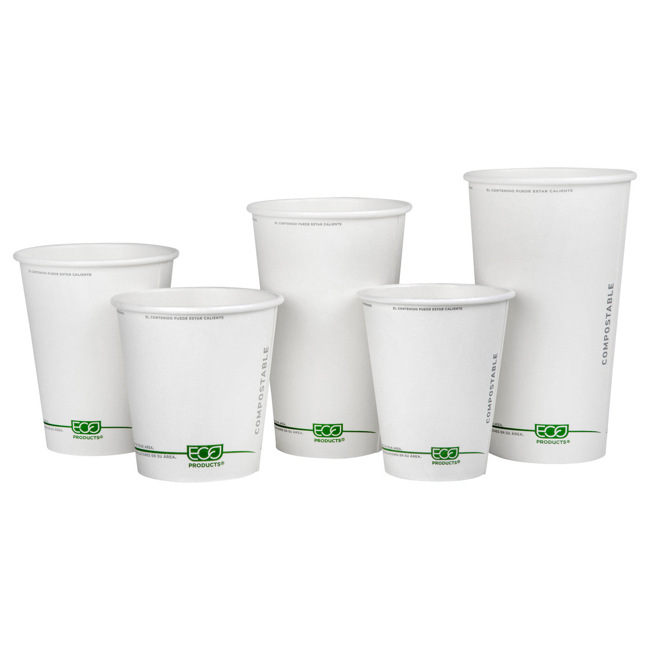 GreenStripe Renewable & Compostable Hot Cups - 20 oz. - Case of 1000