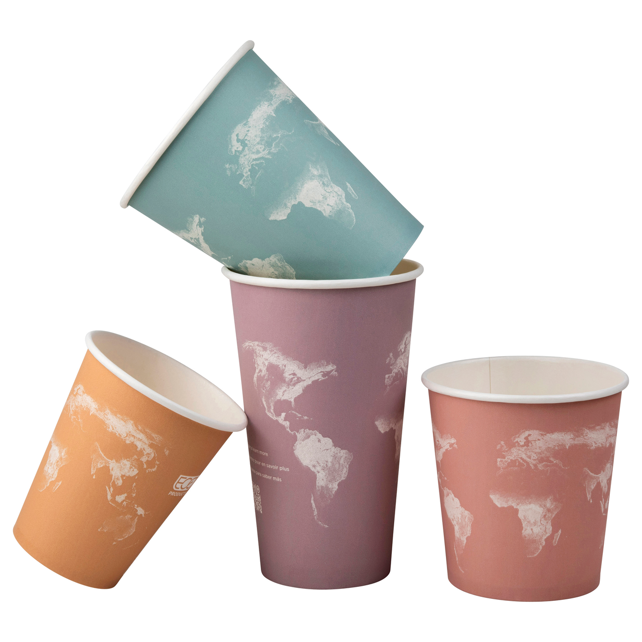 World Art Renewable & Compostable Hot Cups - 10 oz. - Case of 1000