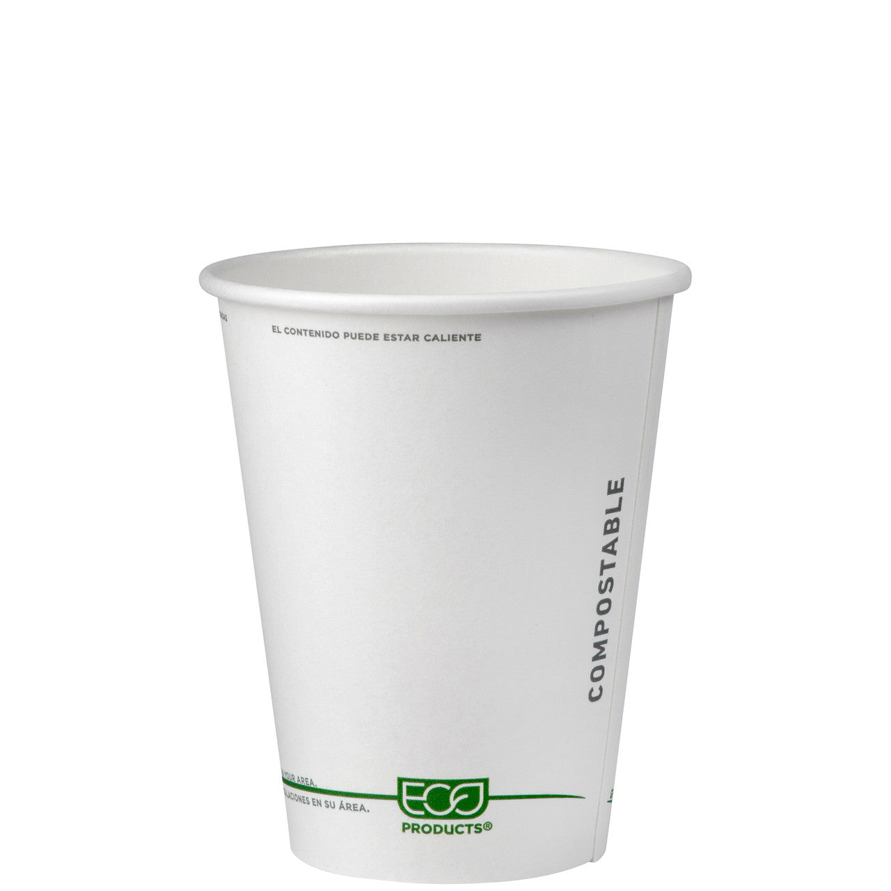 GreenStripe Renewable & Compostable Hot Cups - 12 oz. - Case of 1000