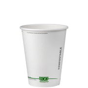 GreenStripe Renewable & Compostable Hot Cups - 12 oz. - Case of 1000
