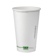 GreenStripe Renewable & Compostable Hot Cups - 16 oz. - Case of 1000