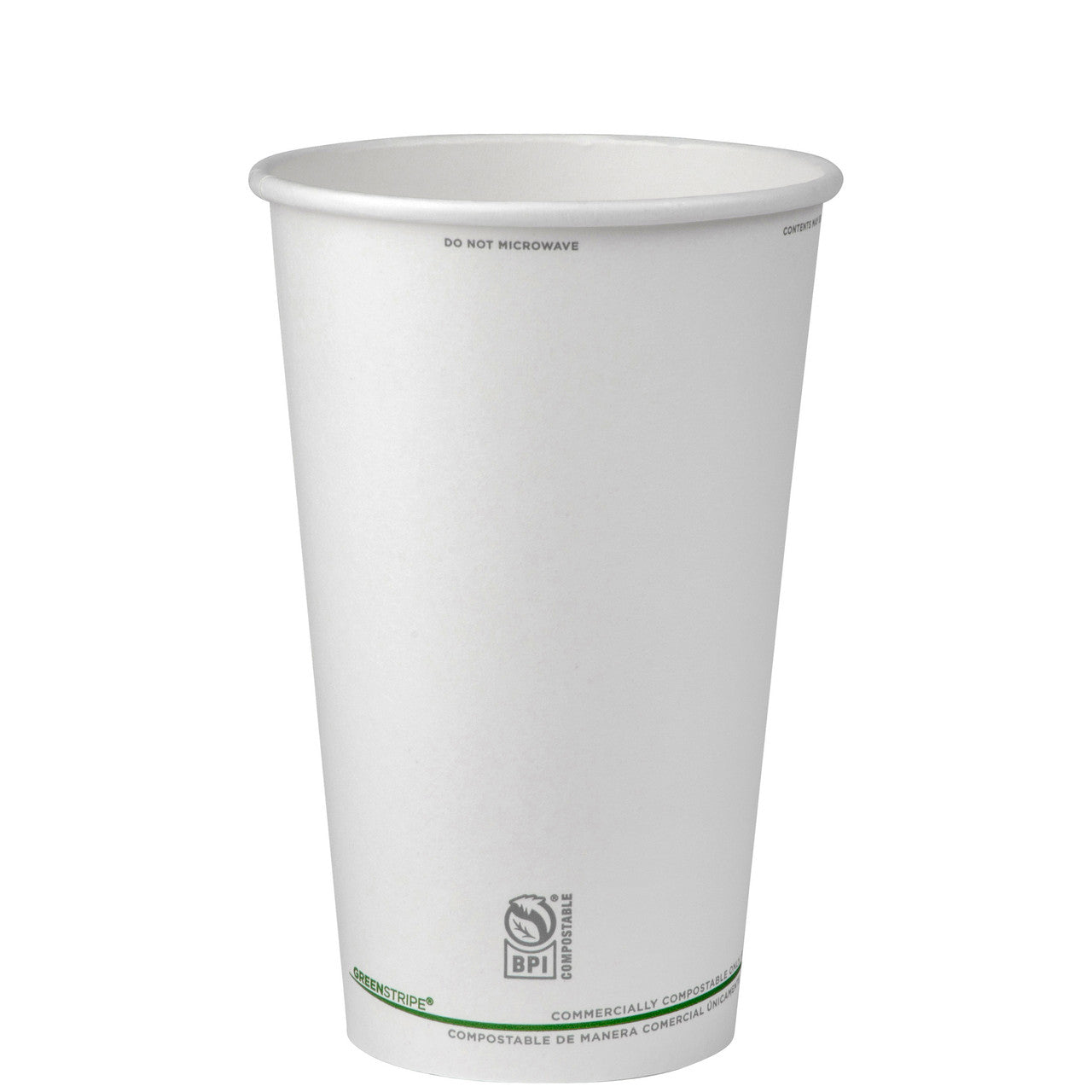 GreenStripe Renewable & Compostable Hot Cups - 16 oz. - Case of 1000