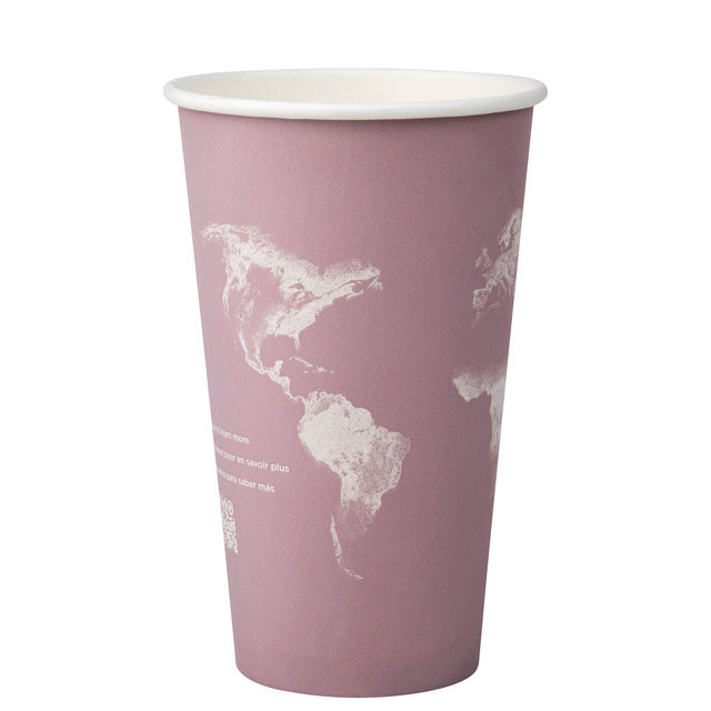 World Art Renewable & Compostable Hot Cups - 16 oz. - Case of 1000