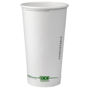 GreenStripe Renewable & Compostable Hot Cups - 20 oz. - Case of 1000